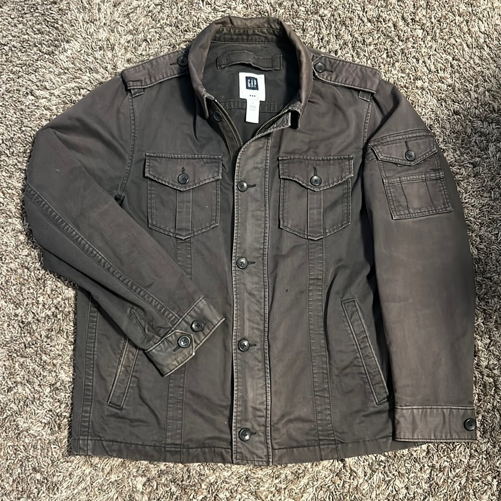 Gap Rust Grey Twill Tactical Jacket